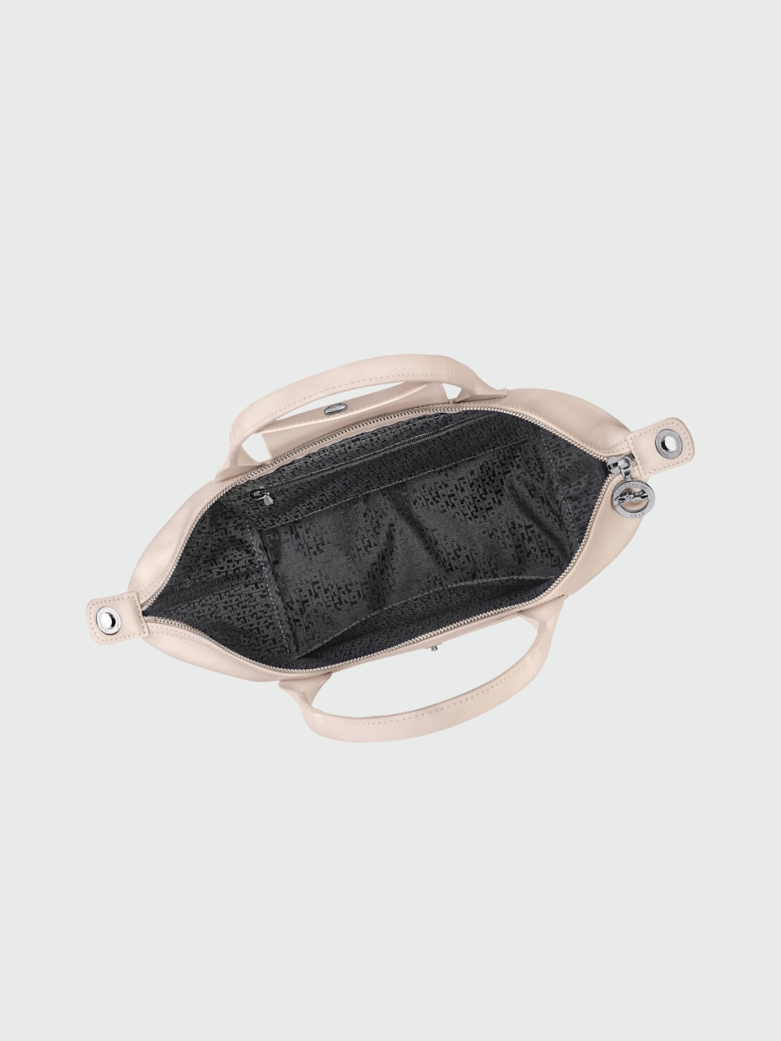 Longchamp - Bolso de cuero, Le Pliage du Jardinier Beige
