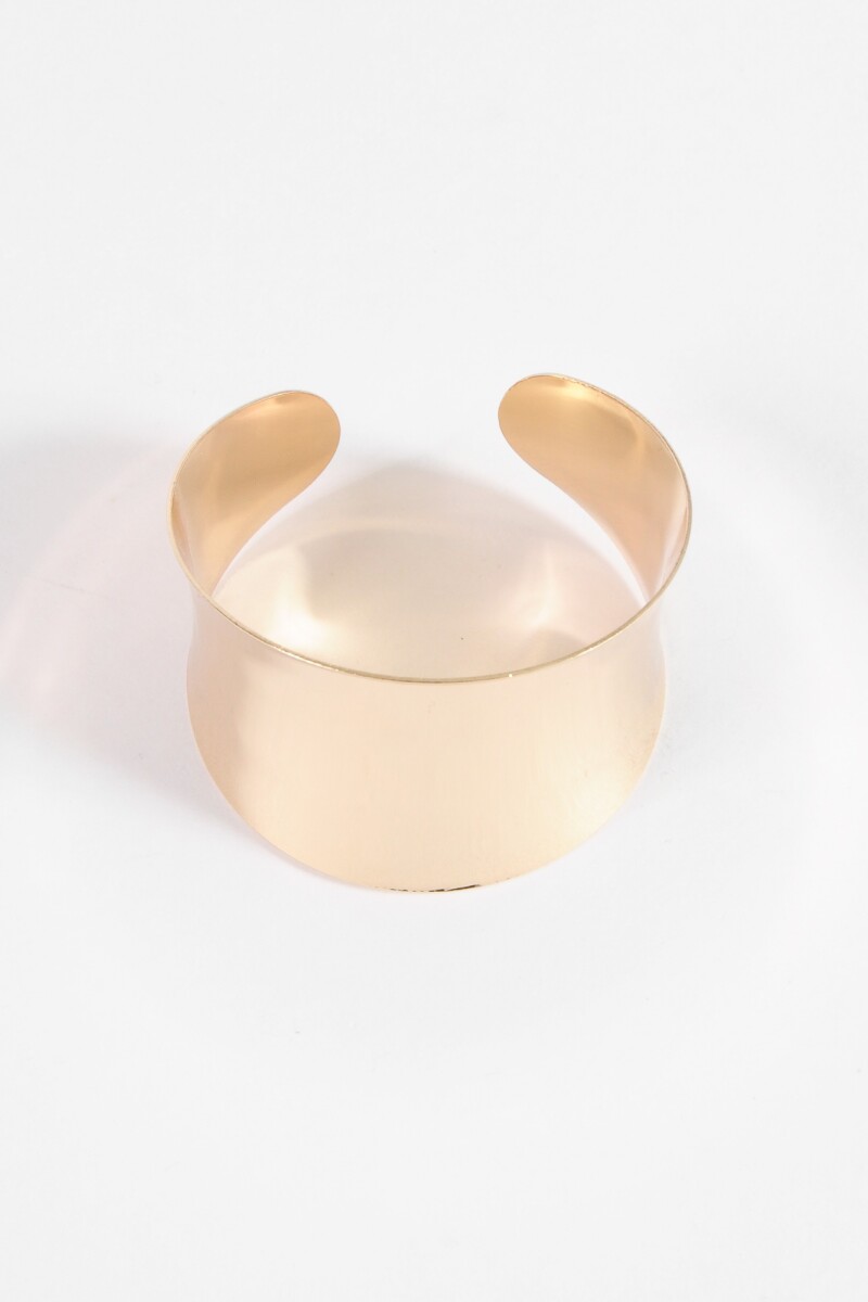 Pulsera cuff texture dorado