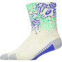 Performance Run Sock Crew Ivory/cobalt Burst/vital Green