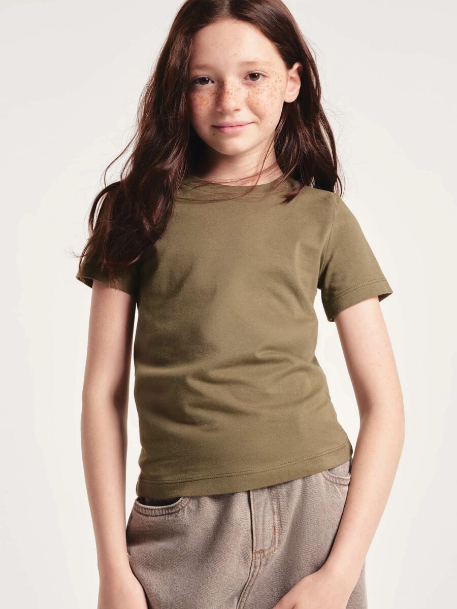 CAMISETA BÁSICA INFANTIL - VERDE 