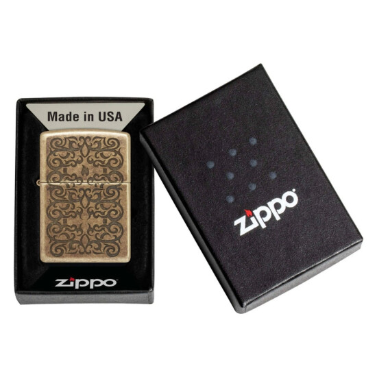 Encendedor ZIPPO 48484 C/Diseño Dorado 0