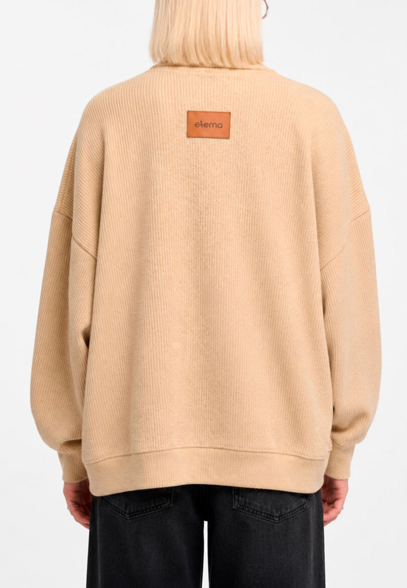 Buzo cierre over BEIGE