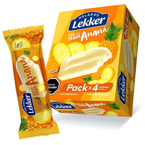 Paleta Frutal Ananá Lekker x4uds Paleta Frutal Ananá Lekker x4uds
