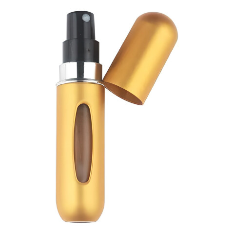 Mini Botella Atomizadora Perfume Portátil Recargable Variante Color Dorado