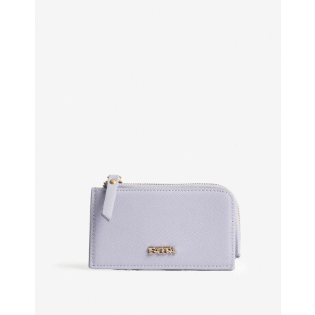 Tarjetero Con Cierre Violeta Lila