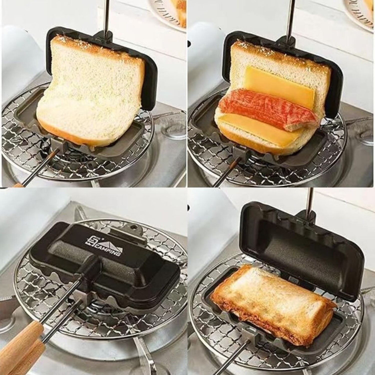 Sandwich Maker Sandwichera Manual Para Estufa Sandwichera Manual