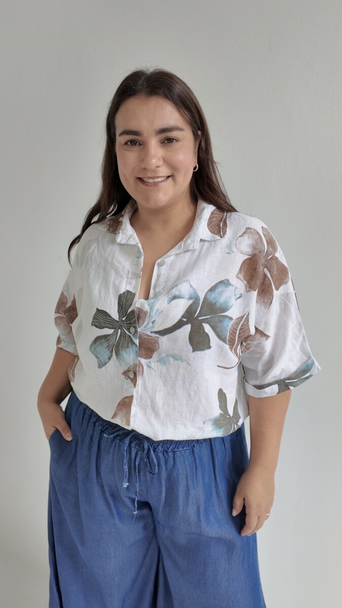 Blusa hawai - Blanco 