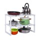 Estante Organizador Cocina 2 Niveles Ajustable Expendible Blanco Estante Organizador Cocina 2 Niveles Ajustable Expendible Blanco