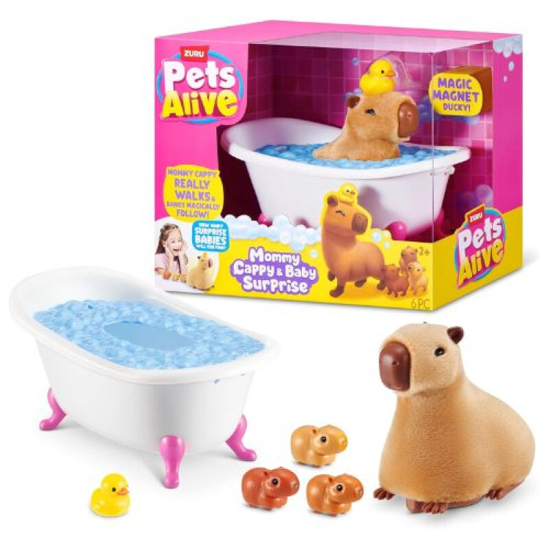 Pets Alive - Capybara Mamá Y Bebes Pets Alive - Capybara Mamá Y Bebes