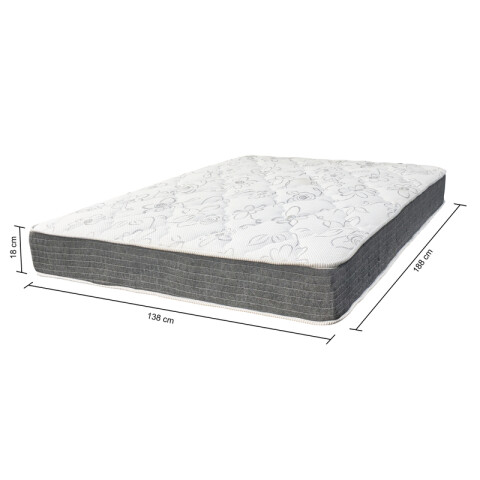 Colchón MEGA SUEÑO 2 Plazas – 100% Espuma Firme – Reversible – 138x188x18 cm – Soporta 130 kg Colchón MEGA SUEÑO 2 Plazas – 100% Espuma Firme – Reversible – 138x188x18 cm – Soporta 130 kg
