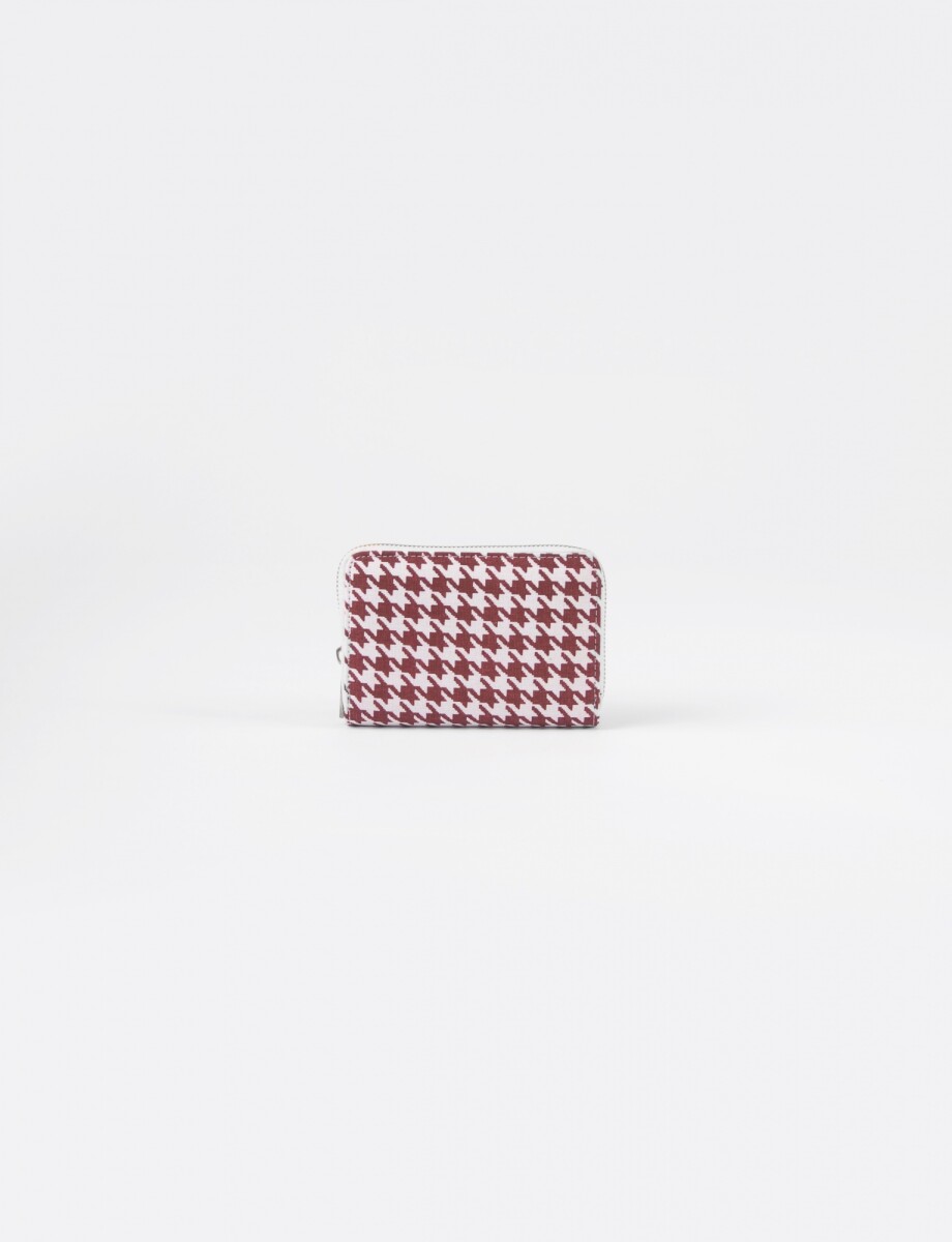 Billetera mediana color block - Rojo 