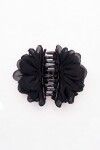 Broche flor negro