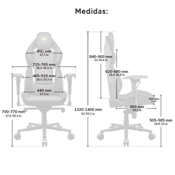 Silla Gamer Cougar Hotrod Royal Xl SILLA COUGAR HOTROD ROYAL XL