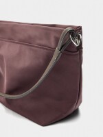 Bolso De Hombro De Nylon burdeos