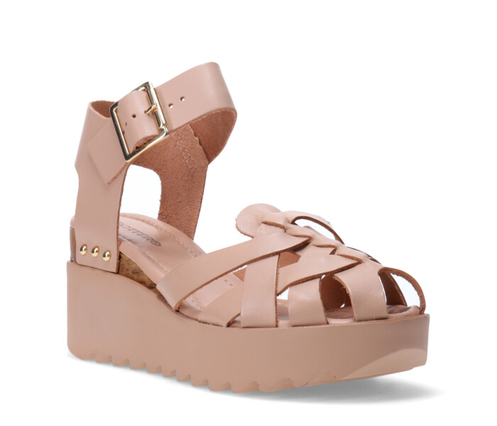 Sandalias de Mujer Bottero tiras c/hebilla Marrón - Marrón Claro