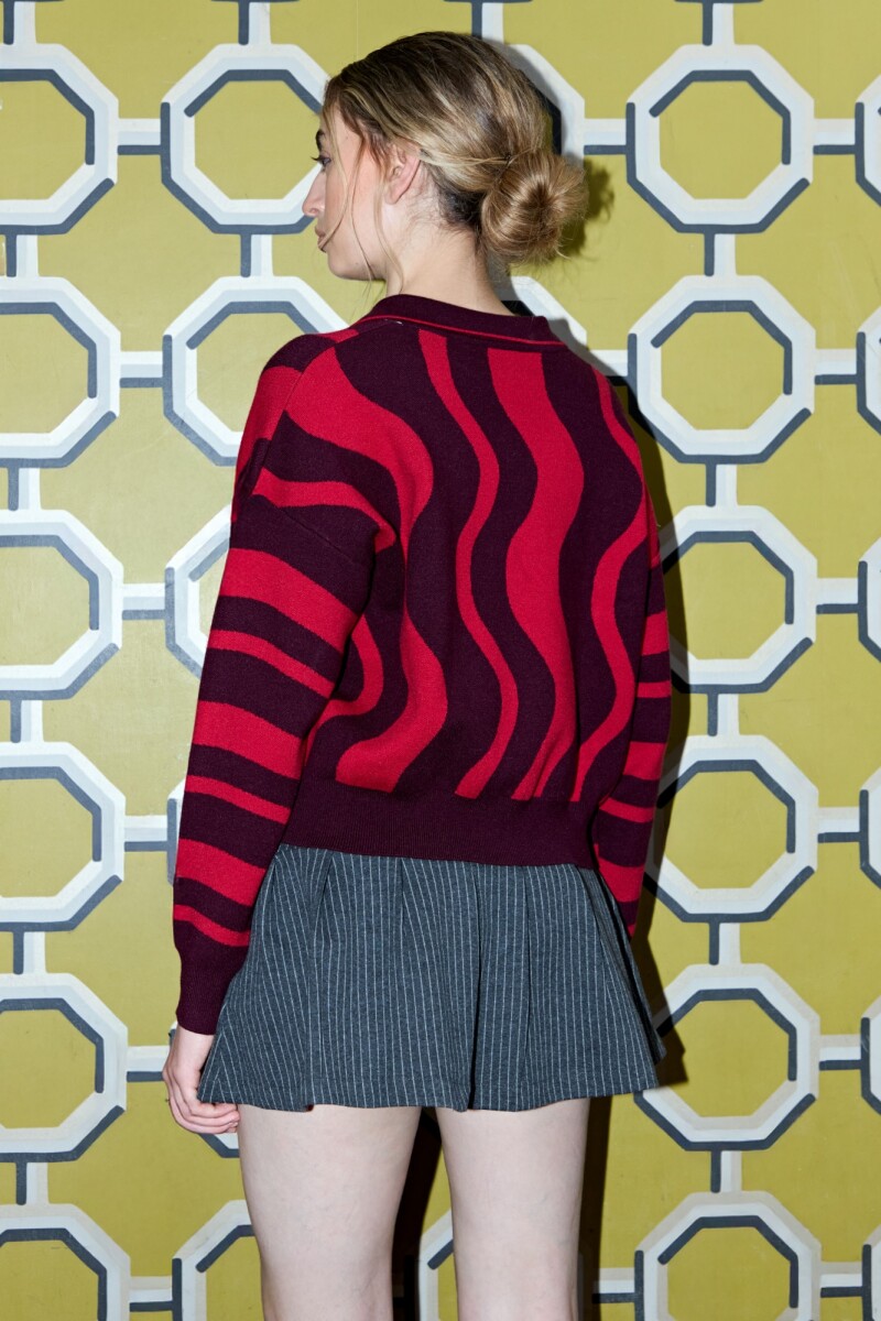Sweater Wavy rojo