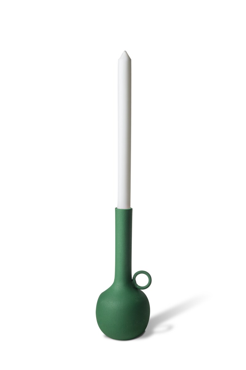Candle holder Spartan green M Verde