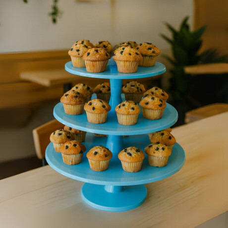 Porta Muffin Celeste 24 x 30 x 35 cm Porta Muffin Celeste 24 x 30 x 35 cm