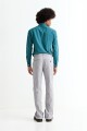 Pantalón recto GRIS