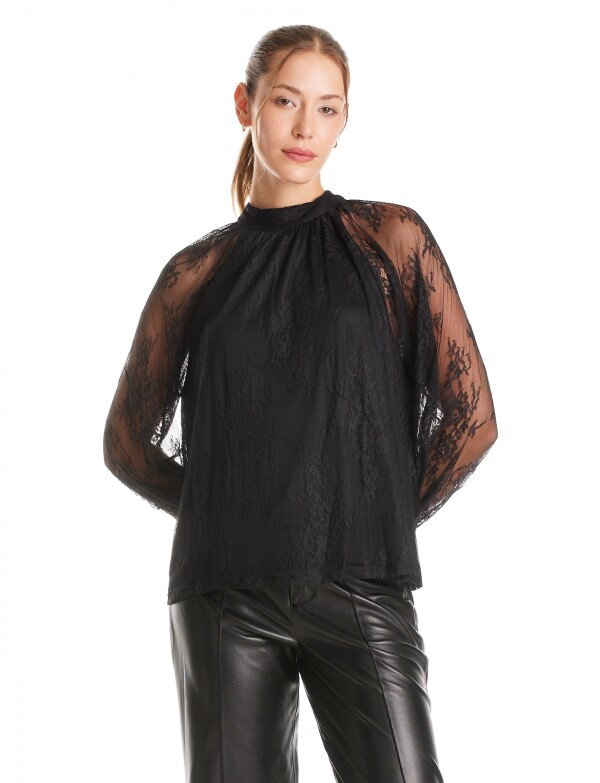 Blusa Encaje NEGRO