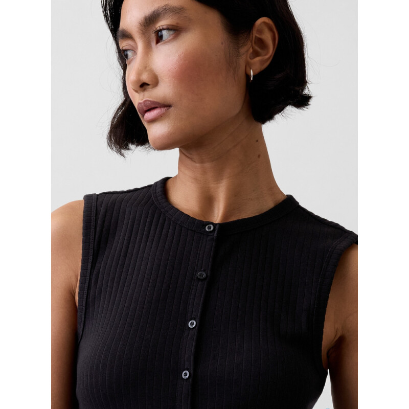 SL MOD WIDE RIB CARDI SHELL BLACK