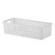 Set x3 Cesto organizador Quadratta calado GS BLANCO