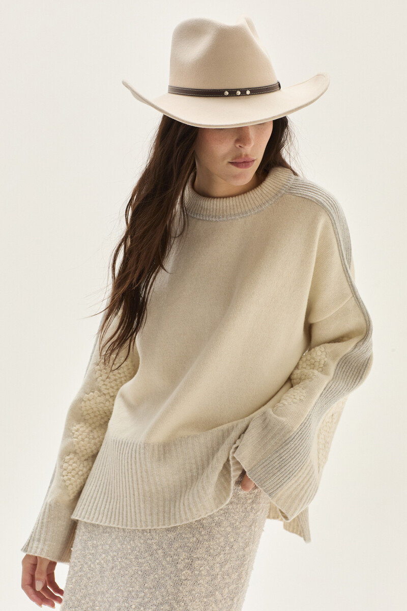 Sweater Cuore Beige