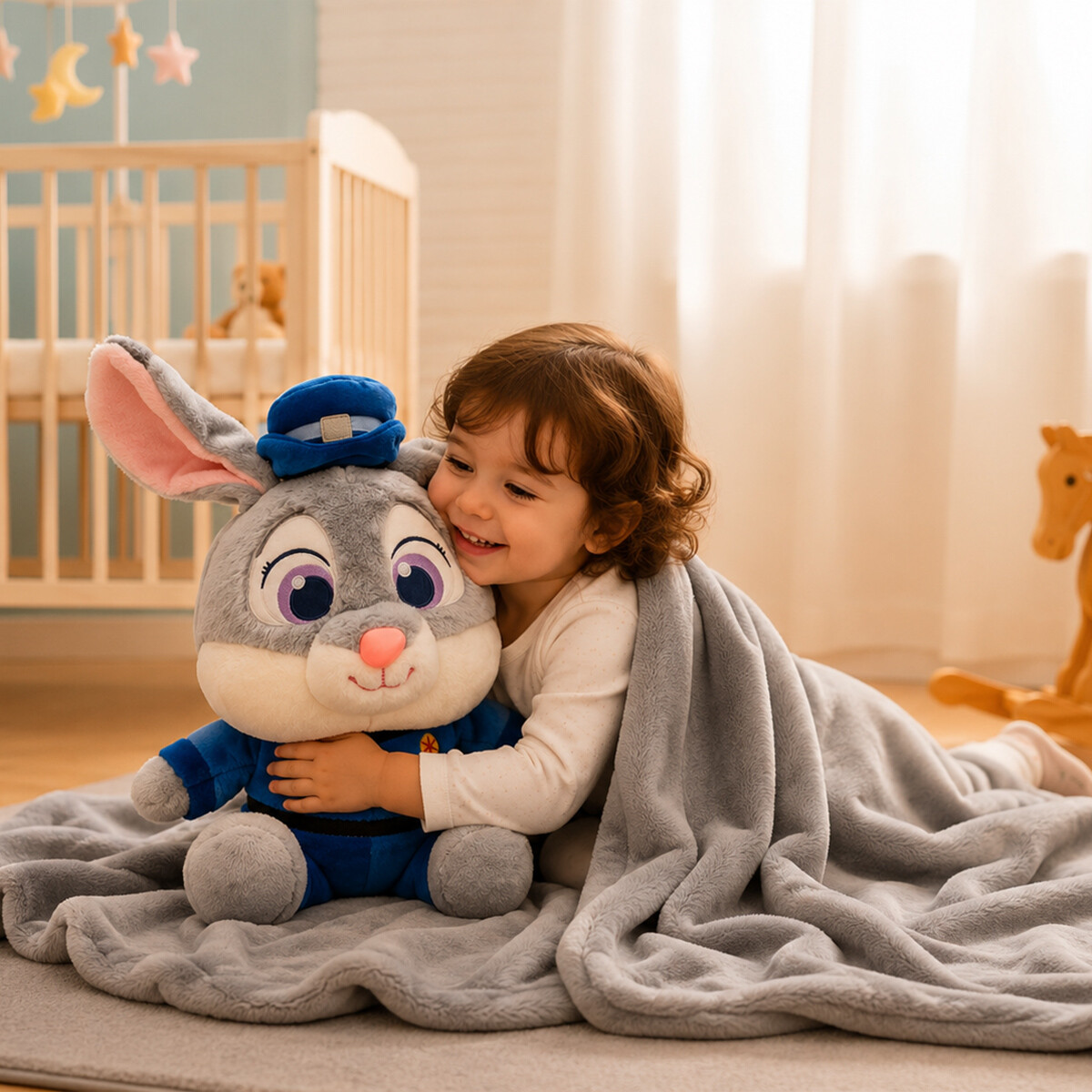 Frazada Peluche 1.60m X 1.00m - Conejo 
