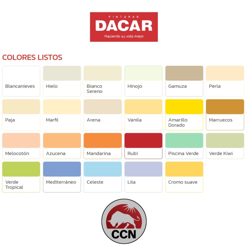 DACAR LATEX ACRILICO C.R. PROFESIONAL A/H BLANCO NIEVE 3.6L Dacar Latex Acrilico C.r. Profesional A/h Blanco Nieve 3.6l