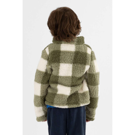 Campera infantil checks Verde claro