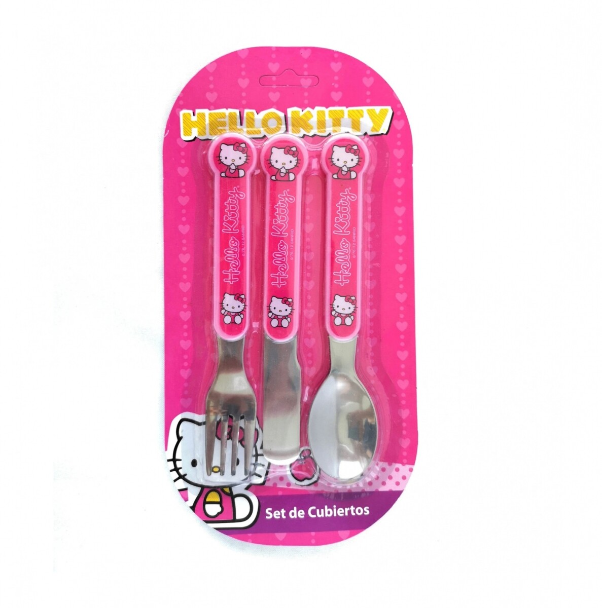 Set de Cubiertos para Bebé Hello Kitty x3 
