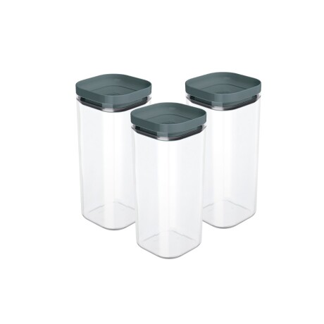Set x3 Pote hermético 1,5L GRIS