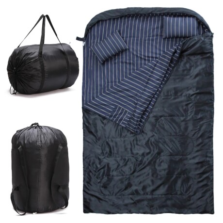 Sobre de dormir para 2 personas - 3,2Kg - Negro