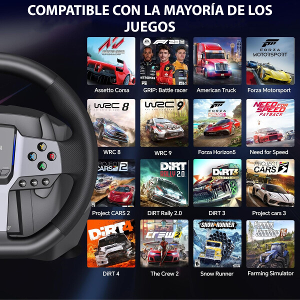 Volante Gamer Pxn V9 Grn 2 Ps4 Pc Xbox VOLANTE PXN V9 GEN 2 PC/PS4/XBOX SERIES