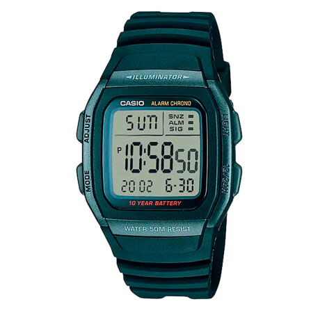 Reloj CASIO W96H-1BVDF en Resina Negro Esfera 35mm 0