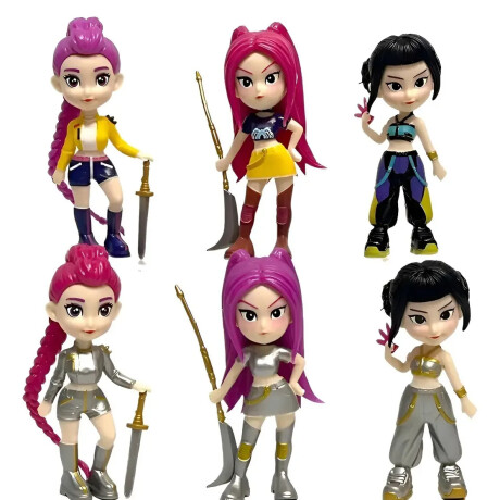 Set Guerreras K-Pop x6 Muñecas 2 Atuendos Set Guerreras K-Pop x6 Muñecas 2 Atuendos