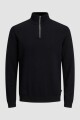 Sweater Medio Cierre Basic Black
