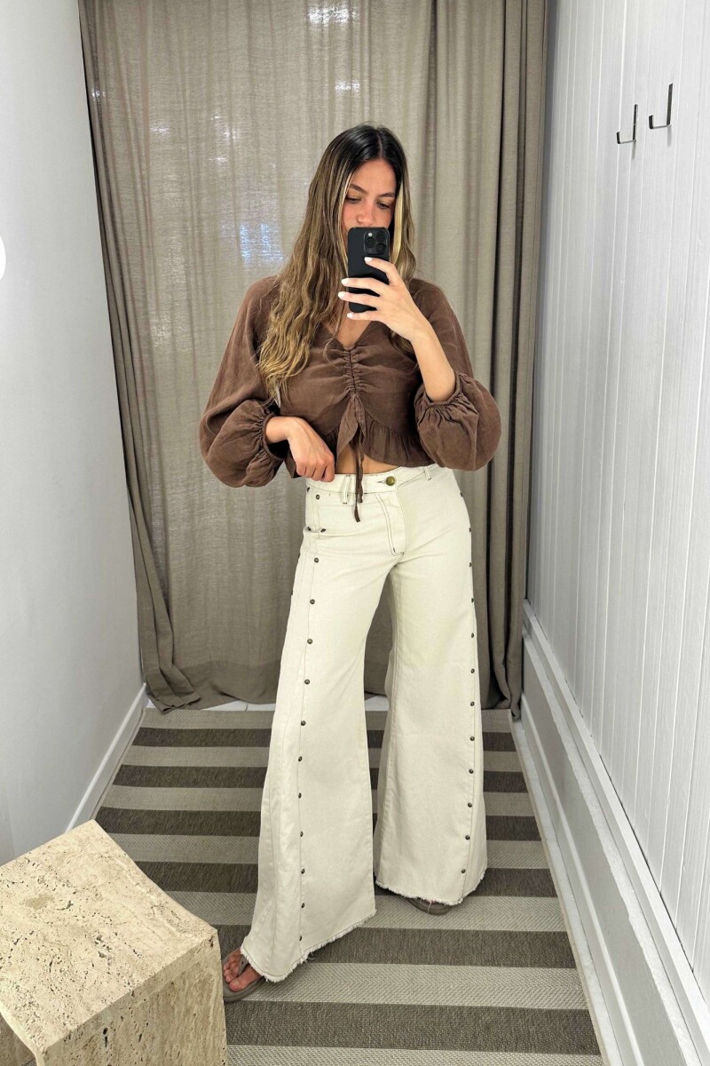 Pantalon Murra Crudo tachas