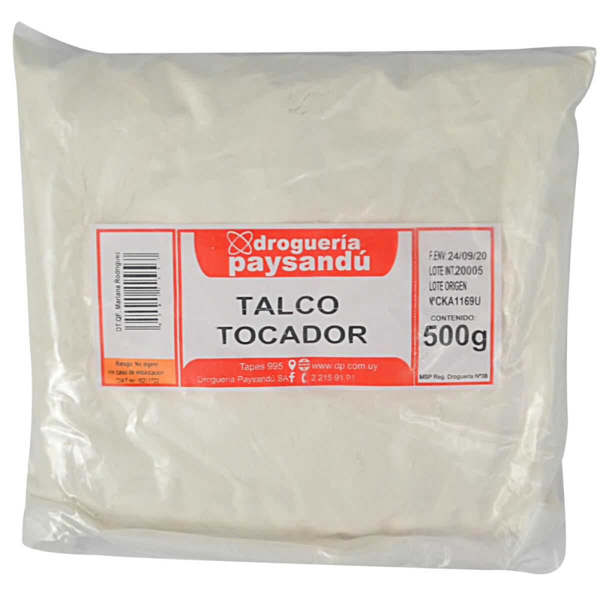Talco de Tocador - 500 g 