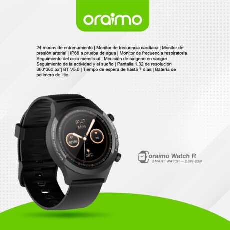Smartwatch Oraimo Dark Chrome OSW23N V01