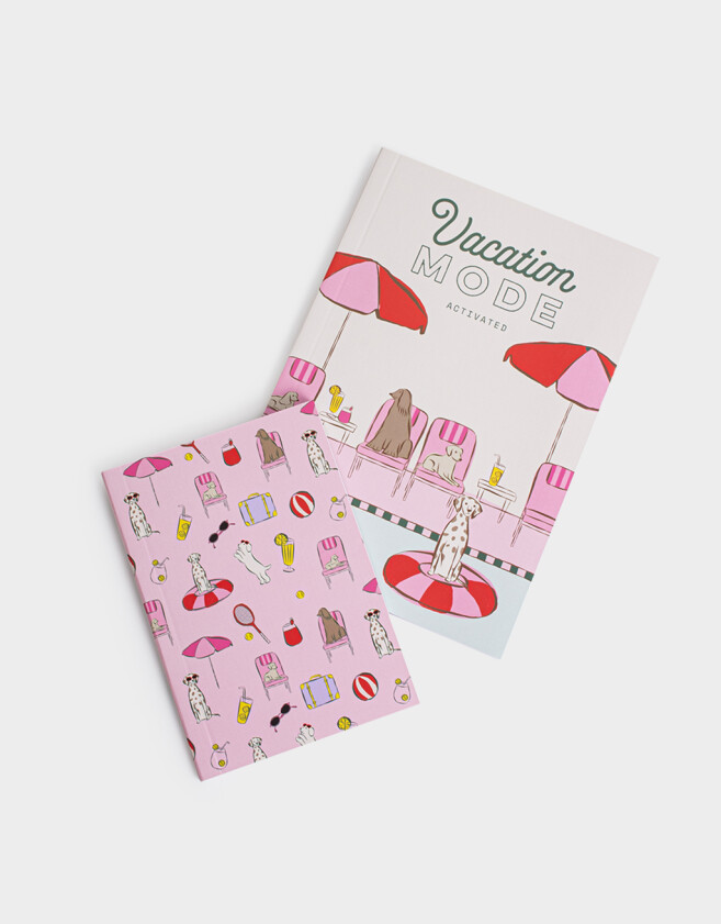 Anotadores Cuadernos y Memos Set De Libretas Vacation Mode - Combinacion Multicolor