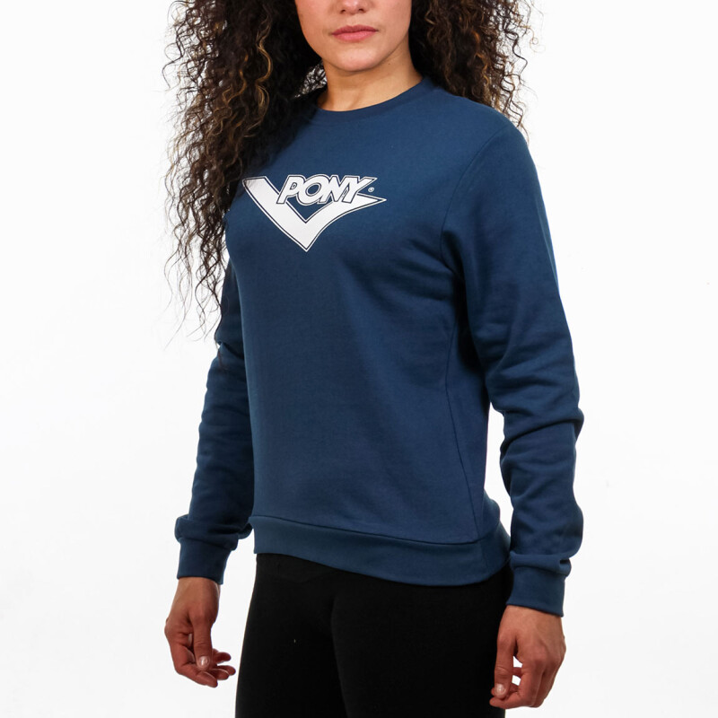 PONY MUJER BUZO CUELLO REDONDO - MARINO Marino