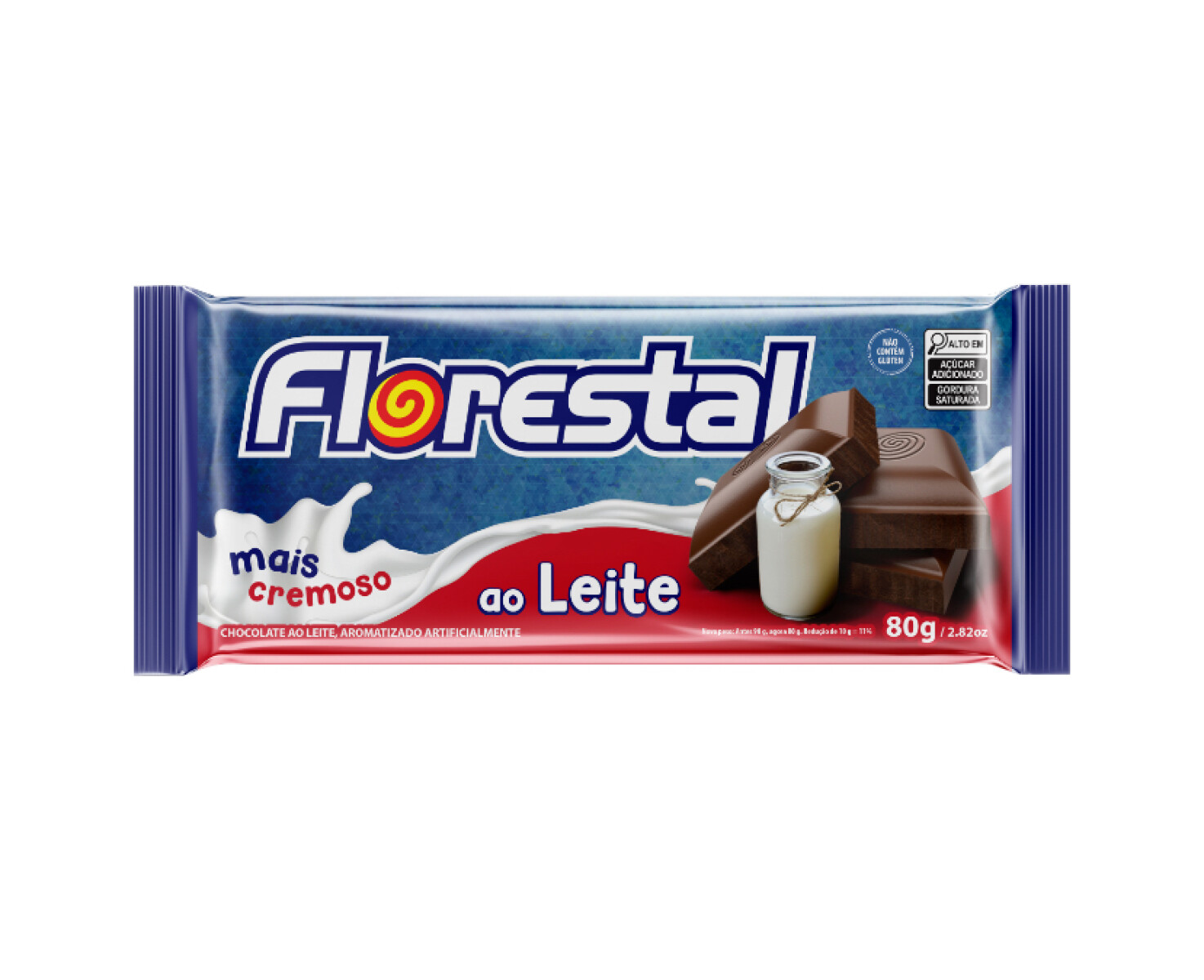 Tableta Florestal 80 grs - Con Leche 