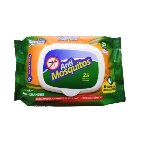 Toallitas Húmedas Repelentes Wetclean Anti Mosquitos X25 001