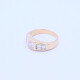 Anillo oro 18k y brillantes central carré y tallado esmeralda. Anillo oro 18k y brillantes central carré y tallado esmeralda.
