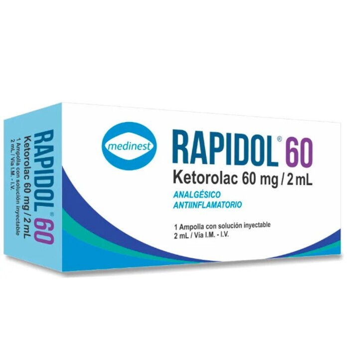 RAPIDOL 60 MG. INYECT. CJ X 1 AMP. única