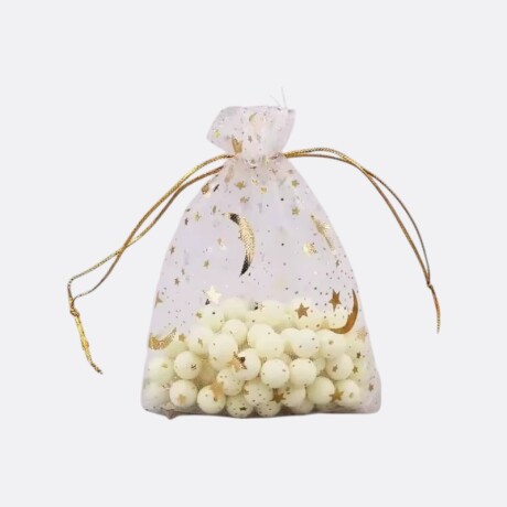 Bolsita De Organza De Regalo Blanco