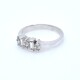 Anillo platino con brillantes baguette y redondos Anillo platino con brillantes baguette y redondos