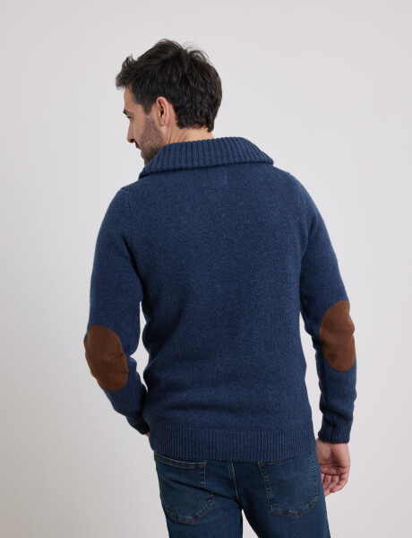 Cardigan C/ Coderas Harry Azul Piedra