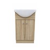 Mueble de baño de pie OAK 50 cm con bacha de Loza Mueble De Baño De Pie Oak 50 Cm Con Bacha De Loza